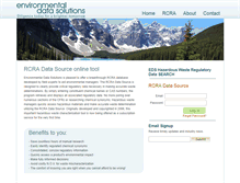 Tablet Screenshot of environmentaldatasolutions.com